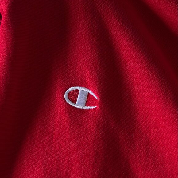 Champion Womens Reverse Weave Cropped Cut-Off Hoodie - Size Medium - Picture 6 of 7